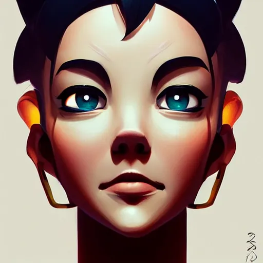 Image similar to face icon stylized minimalist m. a. s. h., loftis, cory behance hd by jesper ejsing, by rhads, makoto shinkai and lois van baarle, ilya kuvshinov, rossdraws global illumination