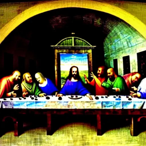 Image similar to The Last Supper painting by Hieronymus Bosch