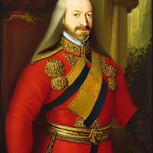 Image similar to royal portrait of King Alaric Vanvelsor