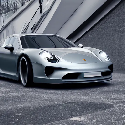 Prompt: “futuristic Porsche, photorealistic 8k”