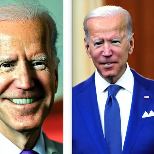 Image similar to president joe waluigi biden, photo, photograph, portrait