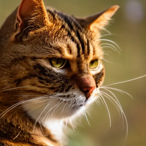 Image similar to portrait photo still of garfield real life, 8 k, 8 5 mm f 1. 8