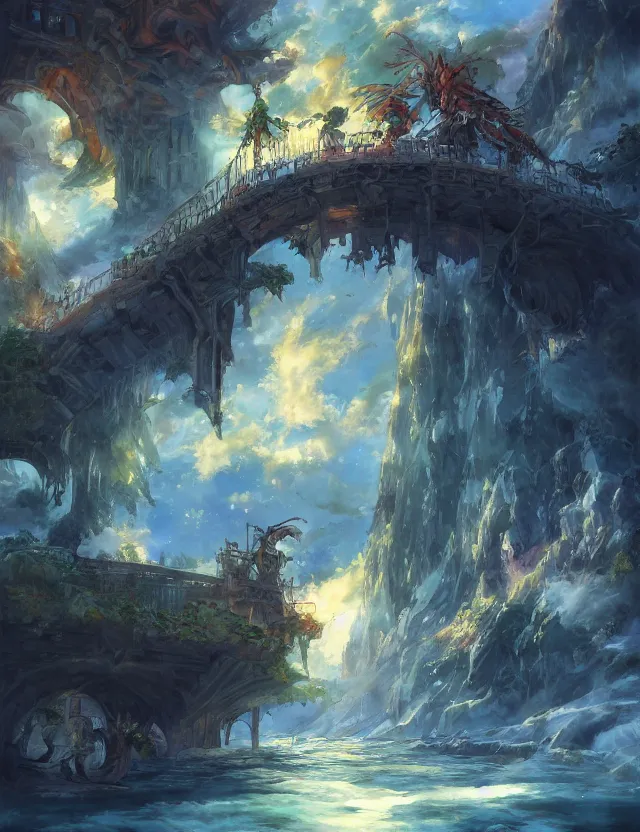 Prompt: anime scenery, trending artwork, painted in anime painter studio, by anato finstark, tony sart, marc simonetti and an anime artist, collaboration