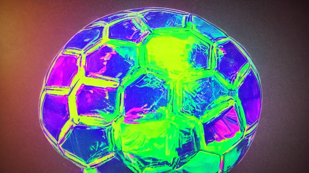 Image similar to holography detailed inky soccer