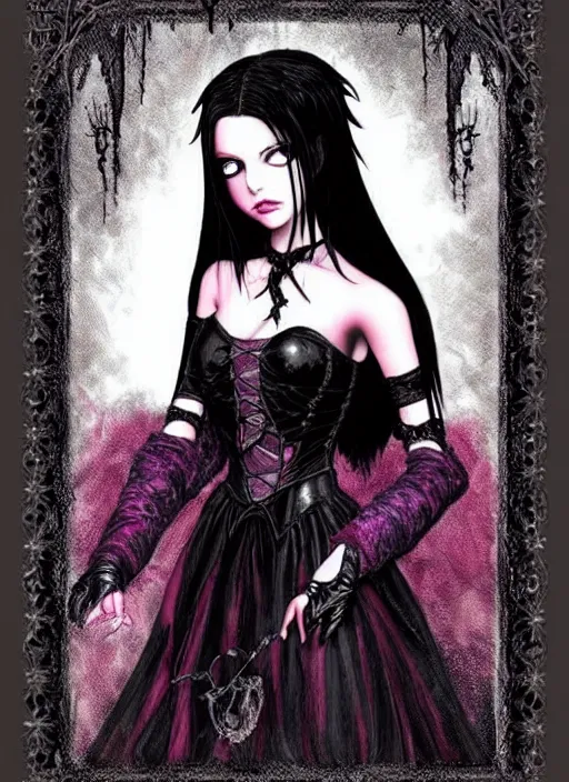 Image similar to ( ( gothic # ) ) princess portrait *. *. by battle angel alita * *, highly detailded