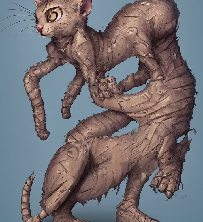 Image similar to anthropomorphic female cat, character art, illustration, digital art painting, trending on artstation by moebius and tyler edlin and hr giger