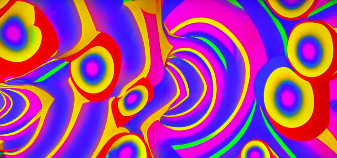 Image similar to abstraction background happy birthday psychedelic 3 d visuals