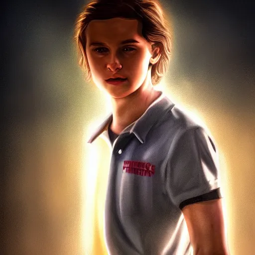 Prompt: Twilight, Stranger Things, Edward, Bella, photorealistic, dramatic lighting, soft, sharp focus, highly detailed, digital painting