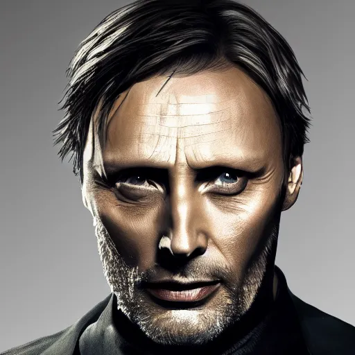 Prompt: mads mikkelsen as Black Widow, mcu, concept art, high definition photography, professional photography, 8k
