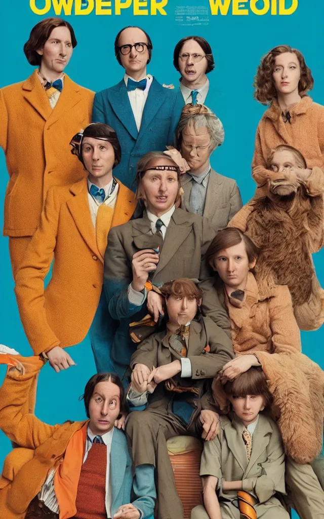 Image similar to “ poster for the new wes anderson movie showing the three protagonists ”