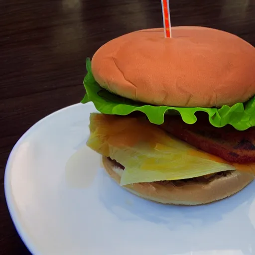 Image similar to futuristic chicken hamburger