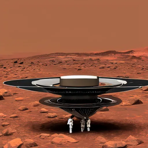 Image similar to ufo in mars medival gae