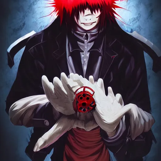 Wallpaper Anime, Hellsing, vampire, Alucard, crazy. for mobile and