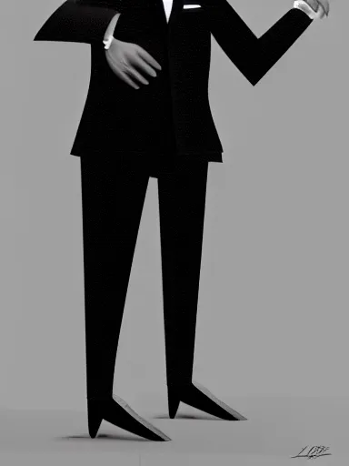 Image similar to full body portrait of anthropomorphic sloth in formalwear : : debonair, gq, noir : : digital art, concept art, digital illustration, photorealism, hyperreal