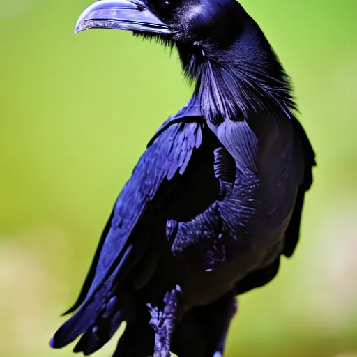 Image similar to humanoid raven posing for modeling