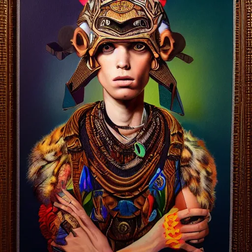 Image similar to medium portrait soft light painted erik jones and joe fenton, inspired by shaka zulu shakespeare, intricate, sharp high detail illustration, - c 1 5