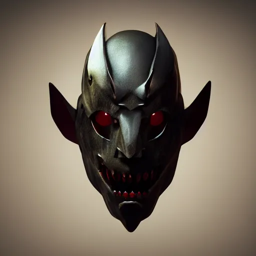 Image similar to a vampire bat crusader mask, epic scale, character concept art, face symmetry, intricate accurate details, artstation trending, octane render, cinematic color grading, soft light, rule of thirds, golden ratio, like a professional model, cinematic, 8 k, clear.