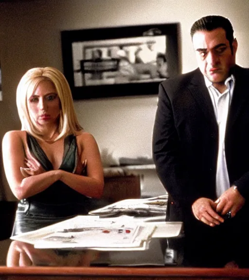 Image similar to film still of the sopranos