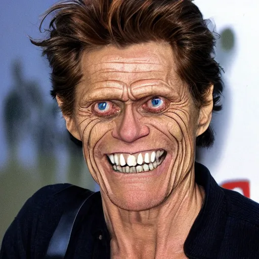 Image similar to willem dafoe as a hulk