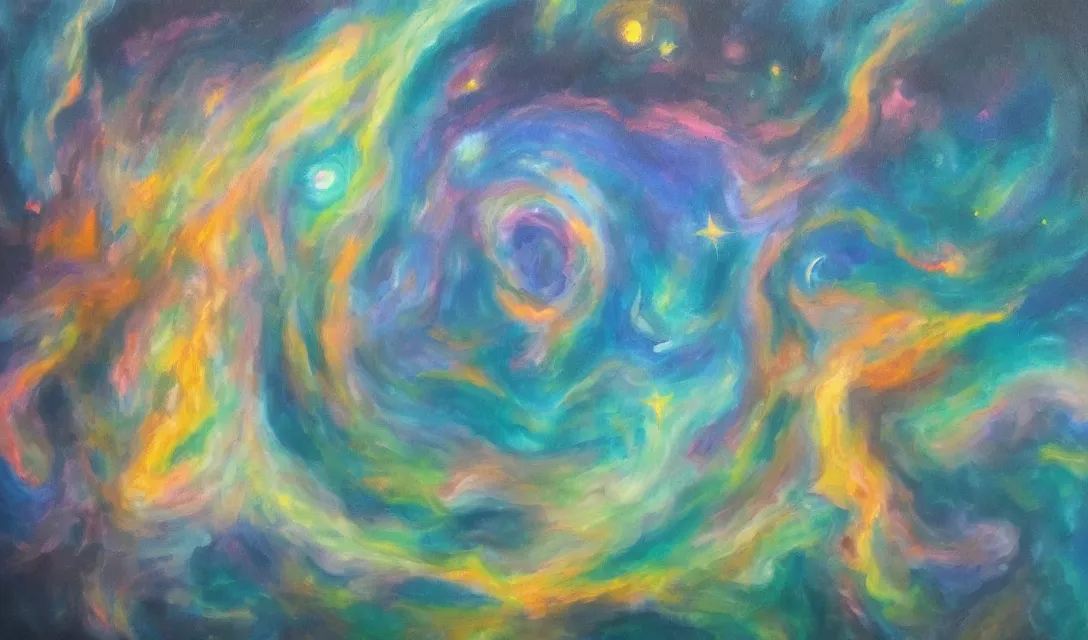 Prompt: astral dimension, oil painting