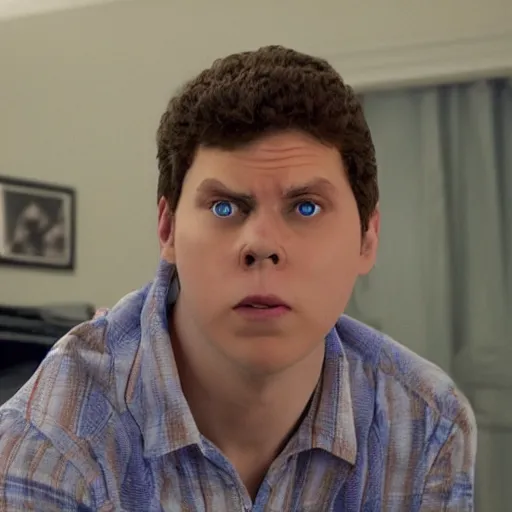 Image similar to Live Action Still of Jerma in Superbad, real life, hyperrealistic, ultra realistic, realistic, highly detailed, epic, HD quality, 8k resolution, body and headshot, film still