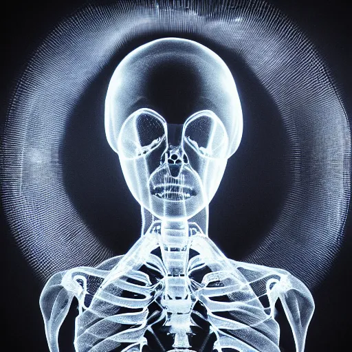 Image similar to xray of an alien