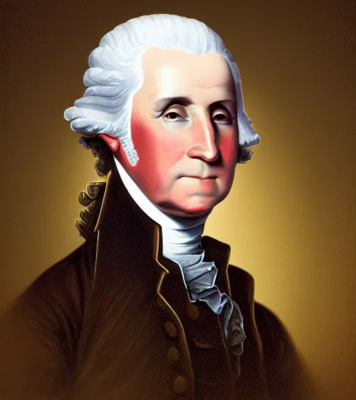 Image similar to George Washington wearing a maga hat