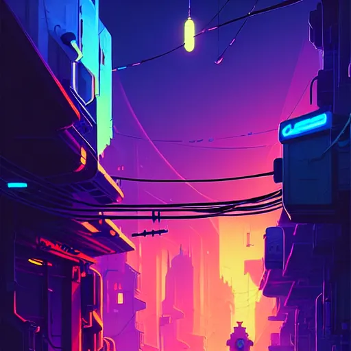 Prompt: dark alleyway in a cyberpunk city by christopher balaskas and anton fadeev and dan mumford and beeple and norman rockwell, asymmetrical, asymmetry, hyperrealistic, high detail, ultra detailed, space, nebula, sharp focus, astronomy, science, crisp edges, sharp edges, hdr, mist, reflections