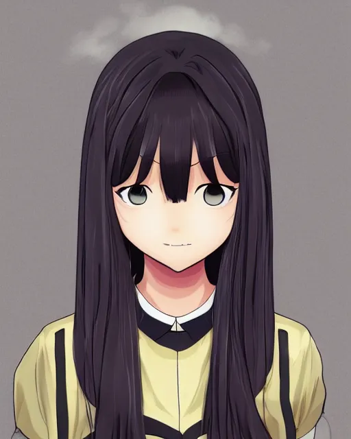 Image similar to a portrait of komi shouko, komi - san, anime character art, digital art