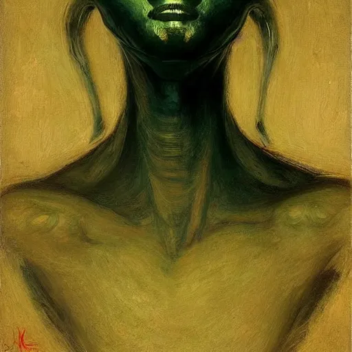 Image similar to alien by ilya repin