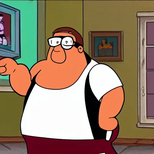 Prompt: A still of Peter Griffin depicted as a muppet