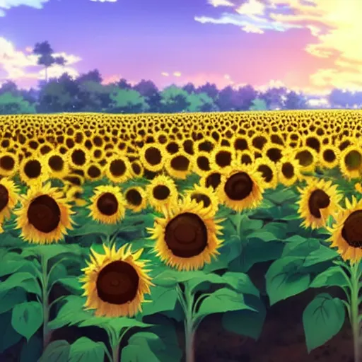 Sunflowers Field on Behance