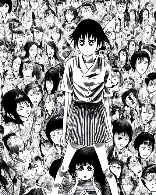 Image similar to manga artwork by junji ito