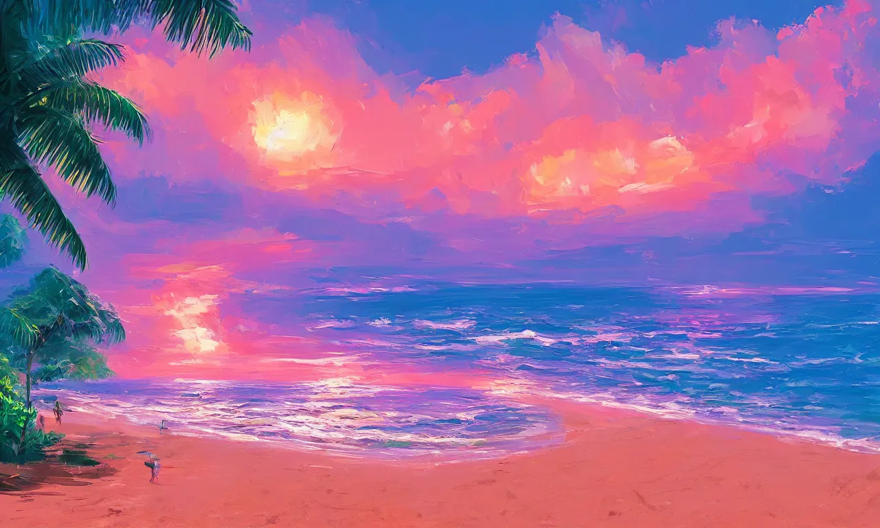 Image similar to paradise beach by alena aenami artworks in 4 k