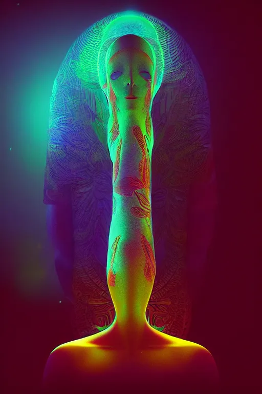 Image similar to The Ayahuasca Spirit, by Beeple