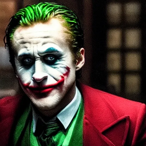Image similar to Ryan Gosling as Joker (2019) movie still