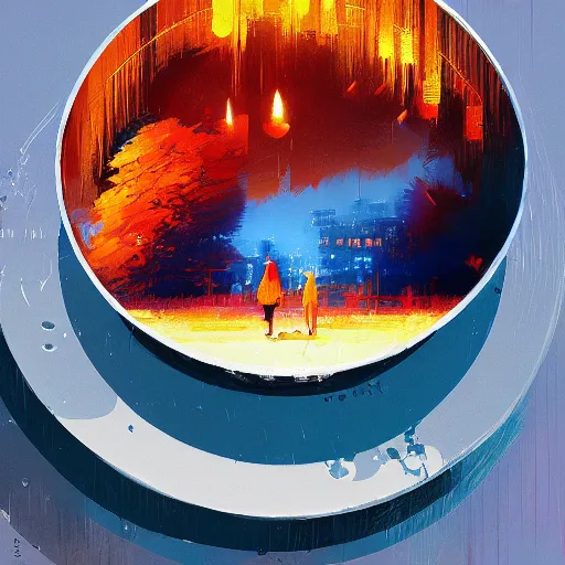 Image similar to a bowl of rice, by anato finnstark, by alena aenami, by john harris, by ross tran, by wlop, by andreas rocha