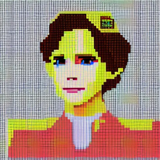 Prompt: 8-bit pixel art of emma watson