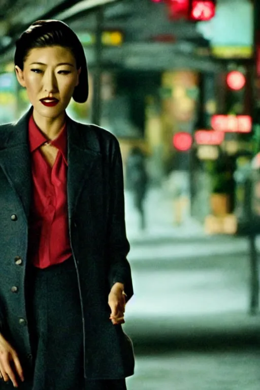 Prompt: in the mood from love directed by wong-kar-wai starring Dichen Lachman