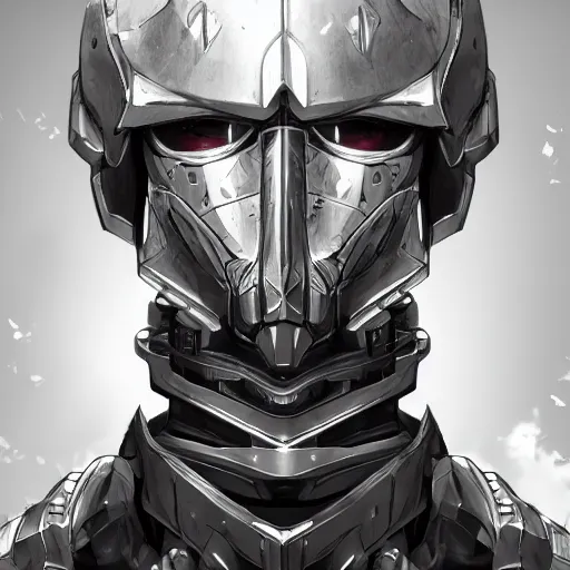 Image similar to studio portrait of lawful good man holy mecha paladin absurdly handsome, elegant, handsome man, ultrafine hyperrealistic detailed face illustration by kim jung gi, irakli nadar, intricate linework, sharp focus, bright colors, matte, octopath traveler, final fantasy, unreal engine highly rendered, global illumination, radiant light, intricate environment