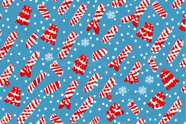 Image similar to a wrapping paper pattern with christmas print, illustration