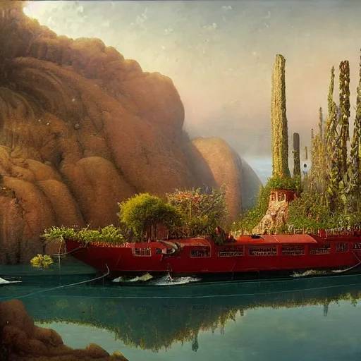 Image similar to paint surrealist 🚢, ferdinand knab, high definition and detailed 4 k