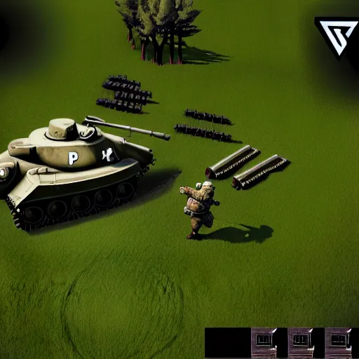 Image similar to nazi rts game, ps 5 screenshot, isometric view, third person gameplay, 3 d render, cryengine, highly detailed