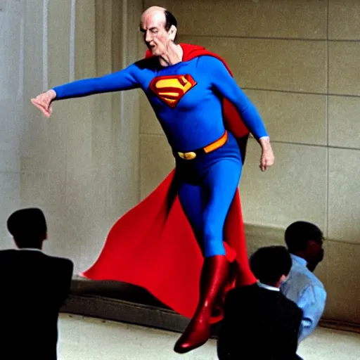 Image similar to valery giscard d'estaing as superman