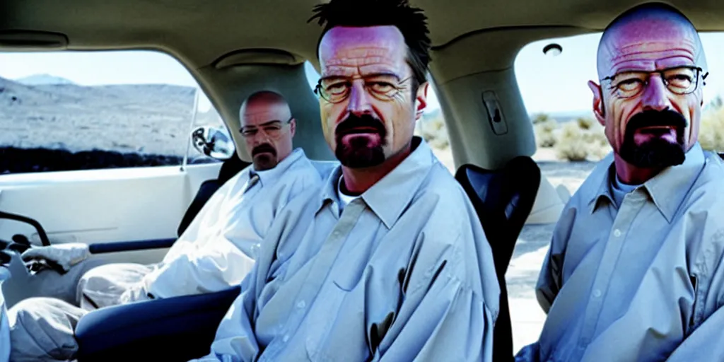 Image similar to Matthew Perry as Walter White on on the set of Breaking Bad, 90mm