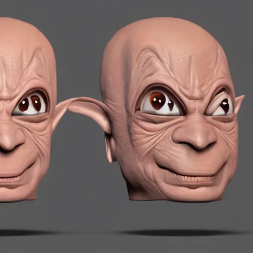 Prompt: an extremely detailed, very accurate 3d ani,mated image of quark the ferengi from star trek, in emoji form, rendered in unreal engine, high octane