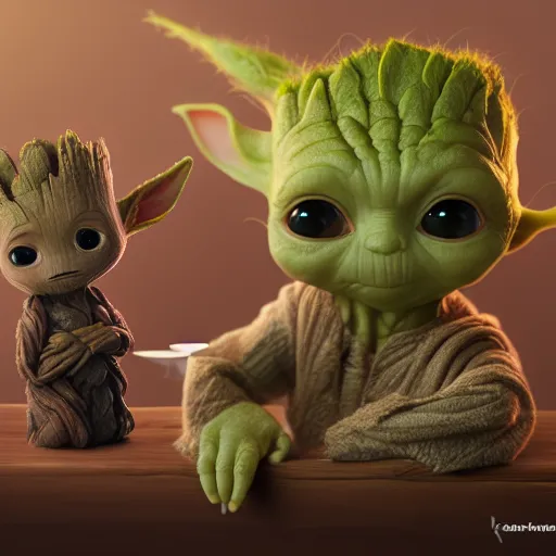 Groot and Baby Yoda Coffee Mug, You're the Groot to my Yoda By Switzer  Kreations – Switzer Kreations