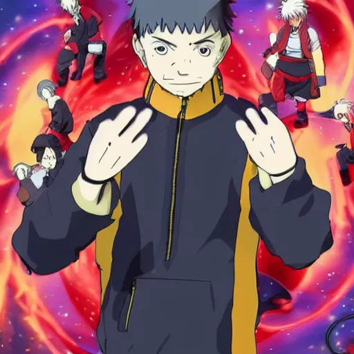 Prompt: modern anime art martin freeman as naruto!! in naruto