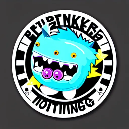 Image similar to cute monster skateboarding, sticker art, cronobreaker, beeple