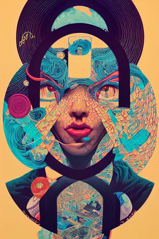 Image similar to portrait of godel's incompleteness theorem, by tristan eaton, victo ngai, peter mohrbacher, artgerm,